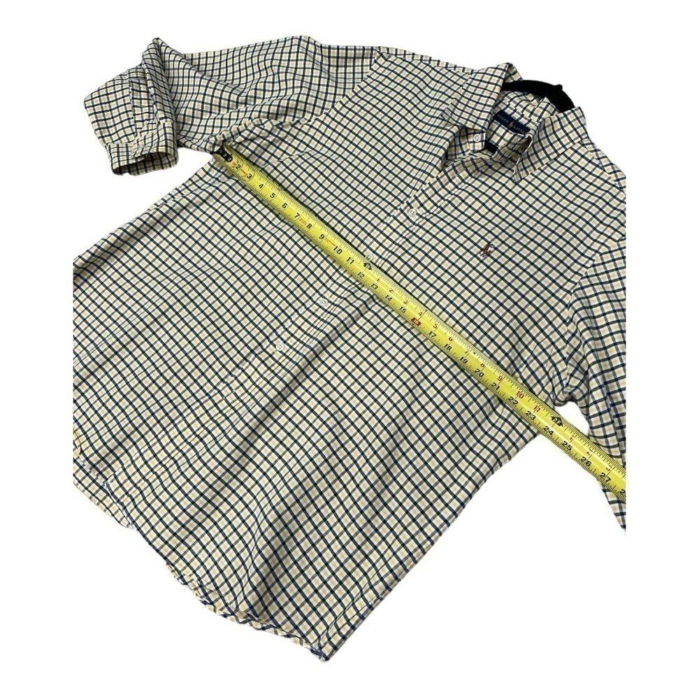 Polo Ralph Lauren Mens XL Shirt Stanton Classic Fit Blue Yellow Plaid - Picture 7 of 13
